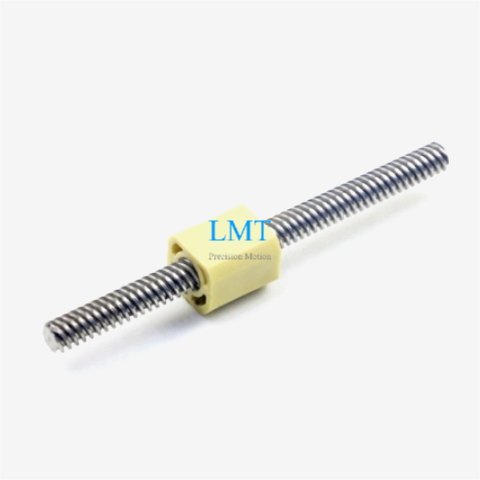 Tr8x8 Cold-rolling Trapezoidal Thread Lead Screw with PEEK Nut
