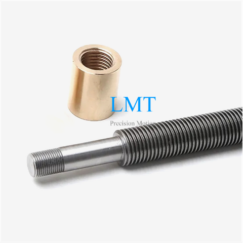 Tr10x1 ROHS Compliant Rolled Lead Screw with Round Nut