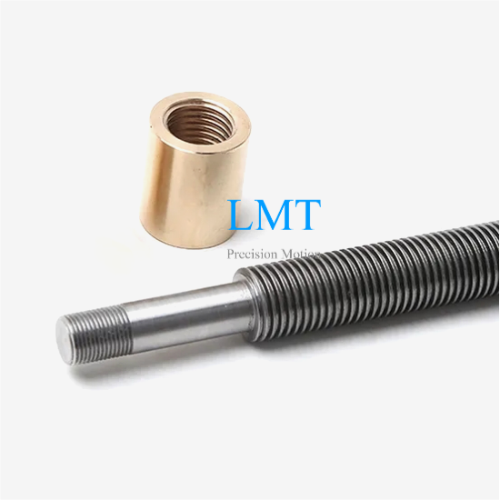 Tr10x1 ROHS Compliant Rolled Lead Screw with Round Nut