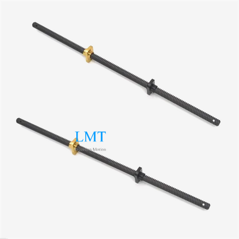 Diameter 10mm Lead 8mm Tr10x8 Stainless Steel SUS304 Lead Screw with Flange Nut 