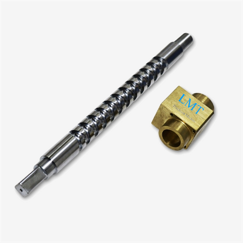 25x16 Diameter 25mm Pitch 16mm Stainless Steel Self Reversing Screw with Copper Nut