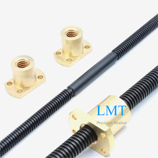 Tr10x4 ROHS Compliant Bidirectional Lead Screw with Copper Alloy Nut