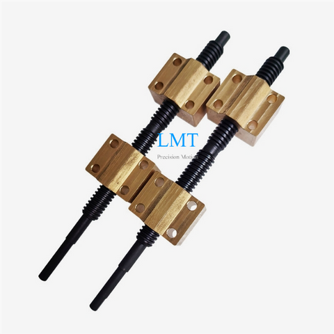 Tr12x4 ROHS Compliant Bidirectional Lead Screw with Copper Alloy Nut
