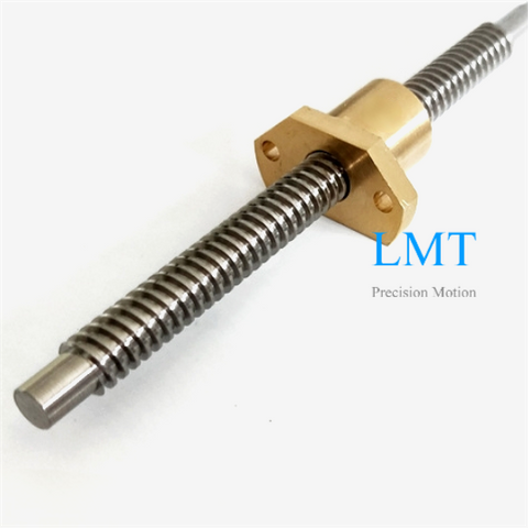 10mm Diameter 2mm Lead Tr10x2 Lead Screw with Bronze Nut