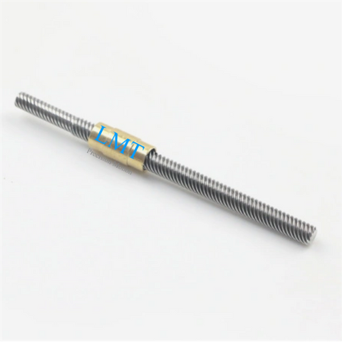 T12 12mm Diameter 15mm Lead Tr12x15 Lead Screw Pitch 2.5mm 6 Thread Starts with Nut