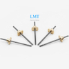 3.5mm Diameter 1mm Pitch Tr3.5x1 SS304 Lead Screw with Flange Brass Nut ROHS Compliant