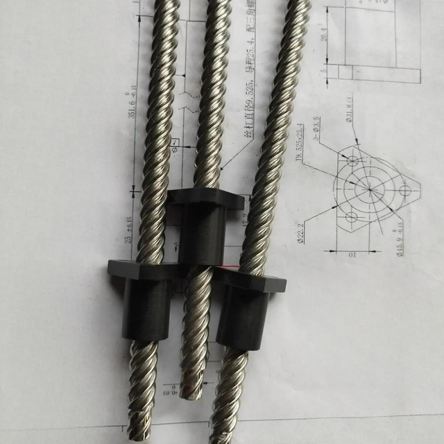 Diameter 9.525mm Lead 25.4mm Tr9.525x25.4 SUS304 Lead Screw and Acetal Nut