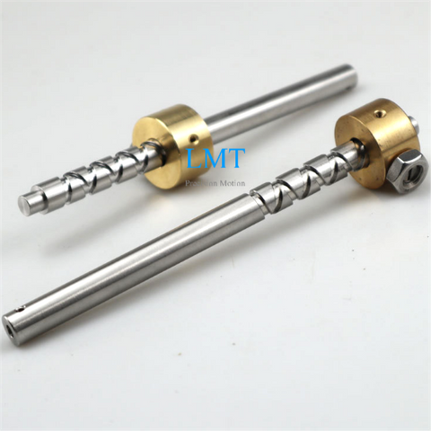 10mm Diameter 10mm Pitch Stainless Steel Level Winder Diamond Screw And Brass Nut