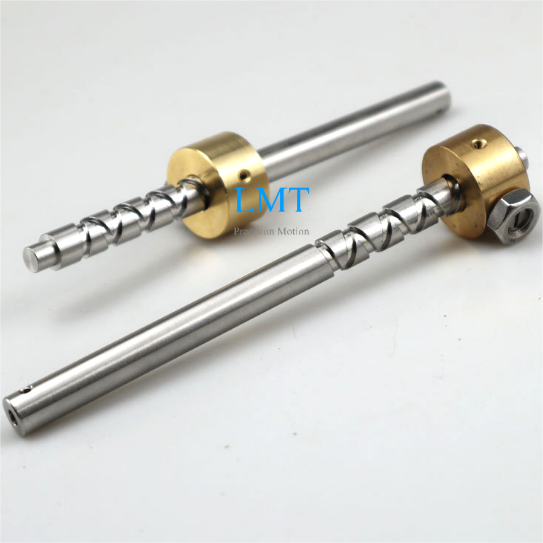 10mm Diameter 10mm Pitch Stainless Steel Level Winder Diamond Screw And Brass Nut