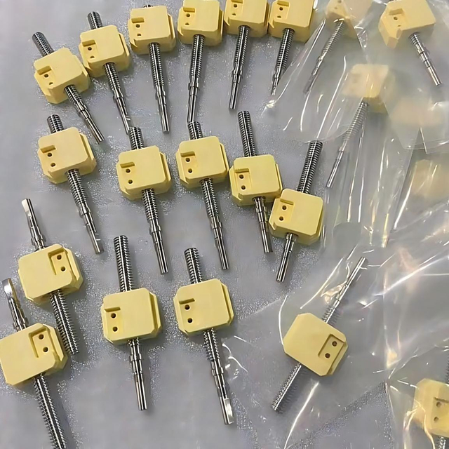T10 Diameter 10mm Tr10x1 Tr10x1.5 Tr10x2 SUS304 Lead Screw And PEEK Nut