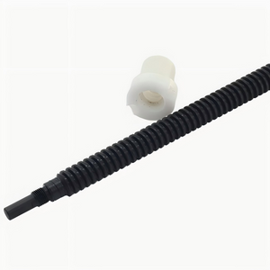 T24 Diameter 24mm Tr24x4 C45 Black Oxide Coating Lead Screw And Acetal Nut