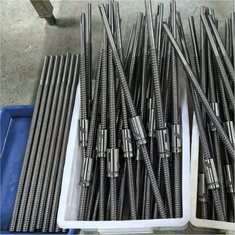 Diameter 8mm Pitch 5mm 0805 Ground Ball Screw And Sleeve Type Single Nut
