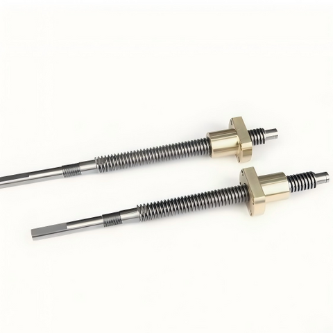 Diameter 12mm Tr12x2 Tr12x3 Tr12x4 SUS304 Lead Screw And Bronze Flange Nut