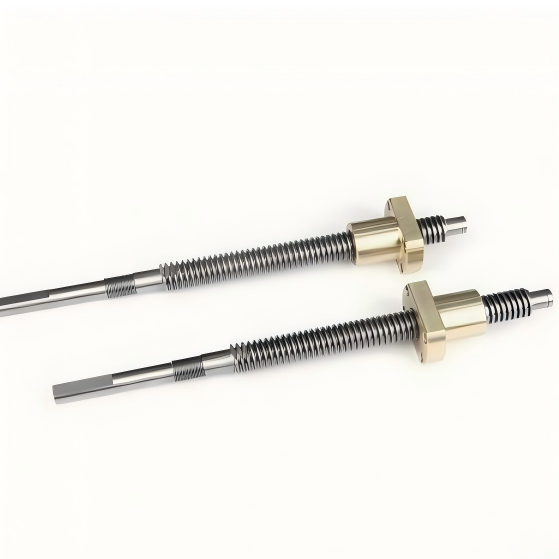 Diameter 12mm Tr12x2 Tr12x3 Tr12x4 SUS304 Lead Screw And Bronze Flange Nut