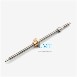 M10x0.5 Metric Thread Lead Screw with Brass Flange Nut