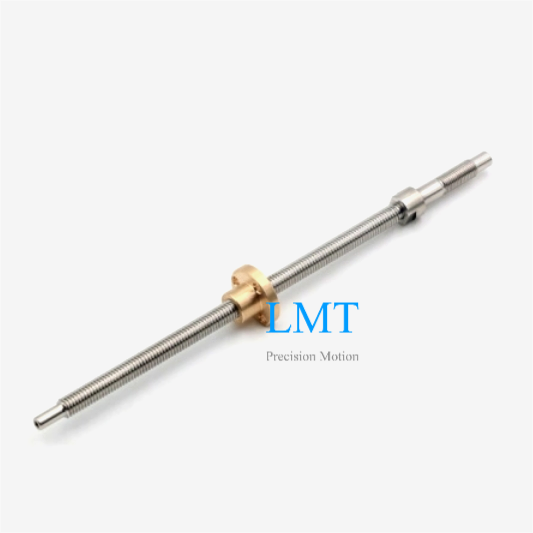 M10x0.5 Metric Thread Lead Screw with Brass Flange Nut