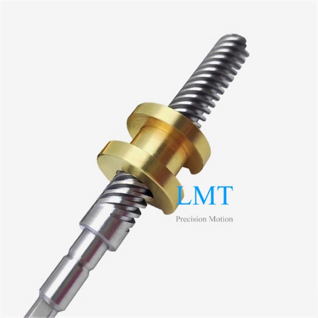 Diameter 9.525mm 9.525*12.7 Stainless Steel 29° Thread Angle ACME Screw Rod with Bronze Nut