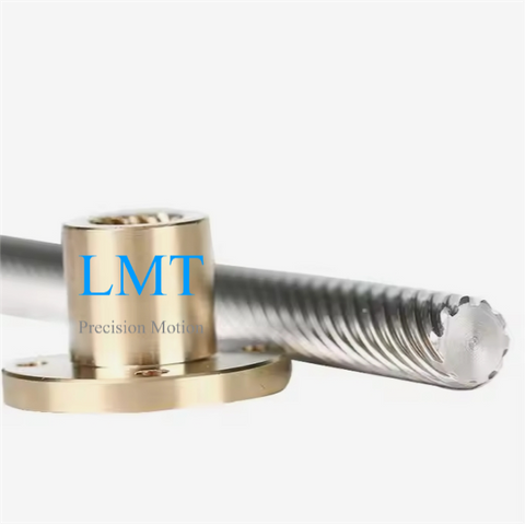 Tr10x25 Lead Screw 2.5mm Pitch 10 thread Starts T10 with Flange Nut ROHS Compliant