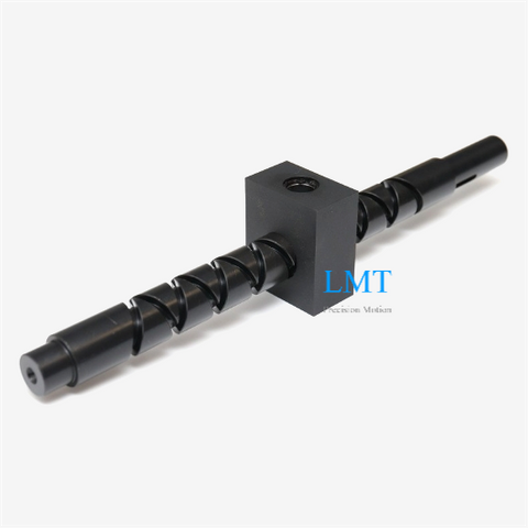 40x40 Diameter 40mm Pitch 40mm Carbon Steel Black Oxide Finish Self Reversing Screw and Nut
