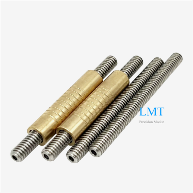 6.35x2.4384 Rolled Hollow ACME Screw 1.2192mm Pitch 2 Thread Starts with Nut ROHS Compliant