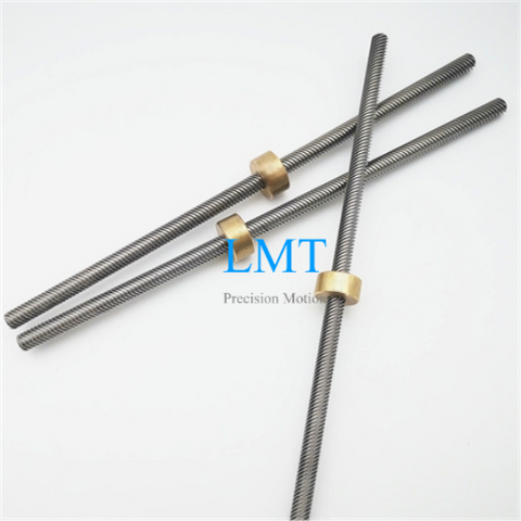 Tr8x16 ROHS Compliant Rolled Lead Screw with Copper Alloy Nut
