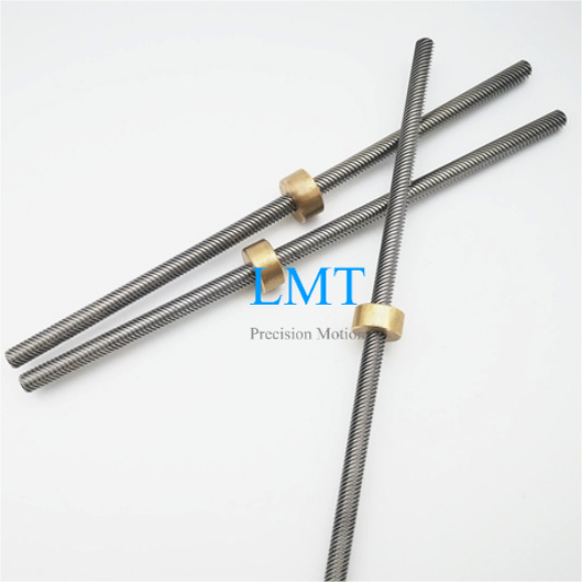 Tr8x16 ROHS Compliant Rolled Lead Screw with Copper Alloy Nut