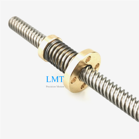 T8 8mm Diameter 8mm Lead Tr8x8 Rolled Lead Screw with Anti-backlash Nut