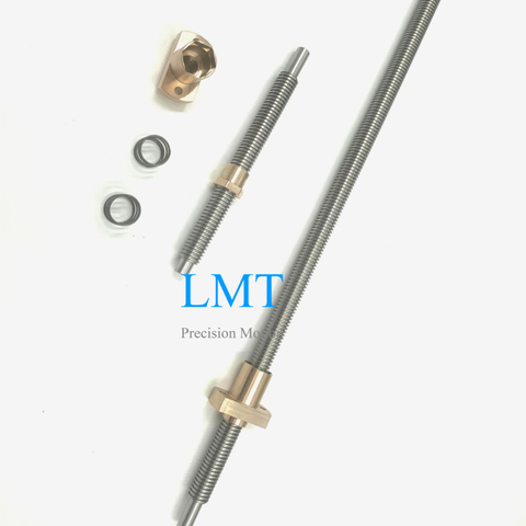 Tr12x2 ROHS Compliant Rolled Lead Screw with Anti-backlash Nut