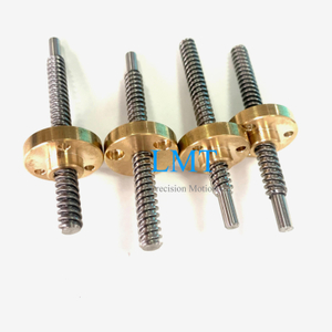 Tr6x4 ROHS Compliant Rolled Lead Screw with Brass Flange Nut