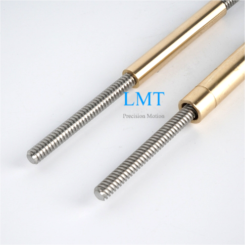 6.35x3.175 Rolled ACME Screw 1.5875mm Pitch 2 Thread Starts 1/4''-16 with Nut ROHS Compliant