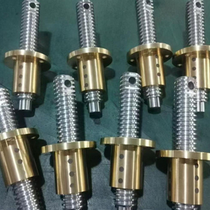 T25 Tr25x5 Diameter 25mm Lead 5mm S45C Lead Screw with Graphite-embedded Brass Nut