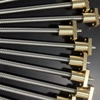 8mm Diameter 1.5mm Lead T8x1.5 SUS304 Lead Screw And Brass Flange Nut