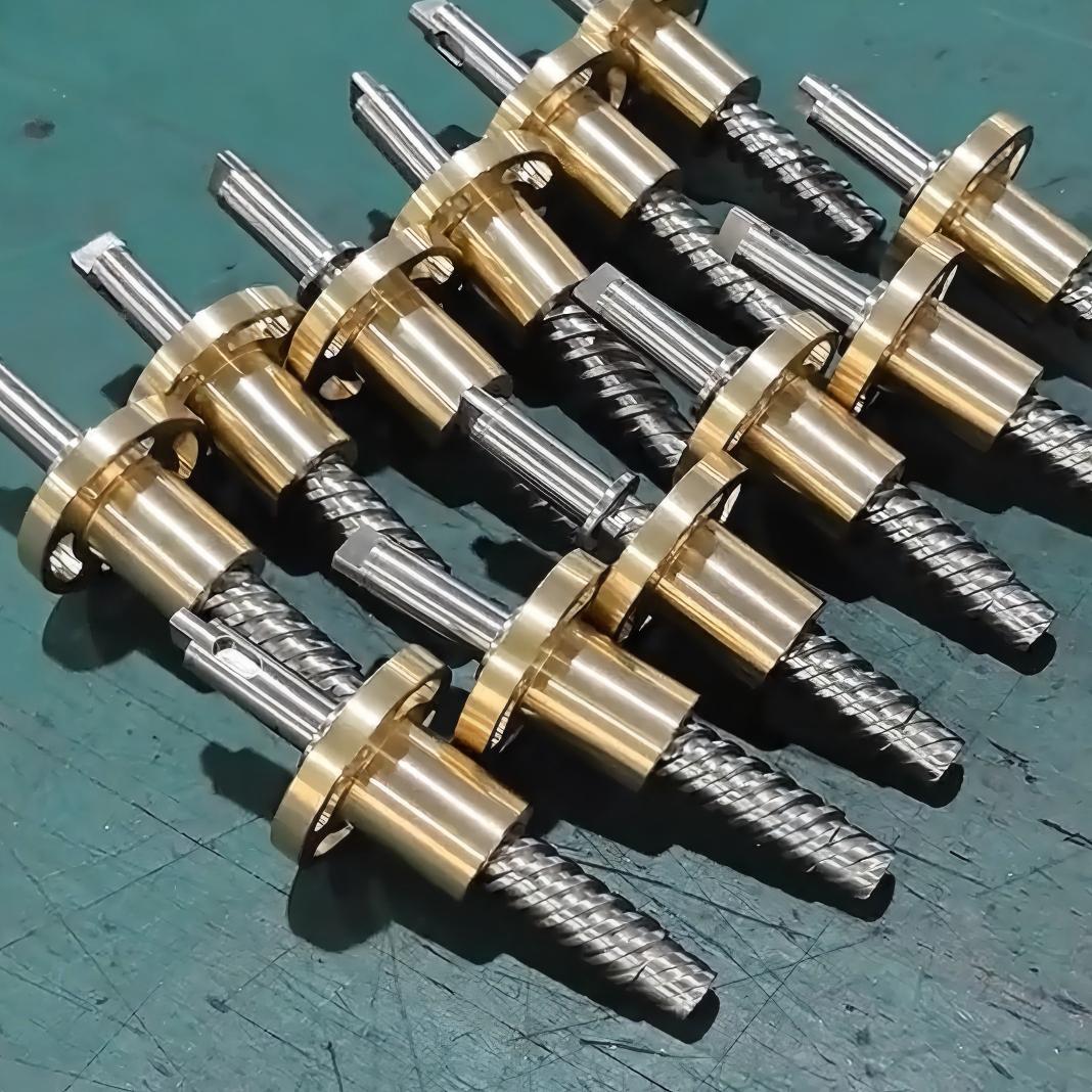 T12 Diameter 12mm Tr12x20 High Speed SUS304 Lead Screw And Bronze Flange Nut