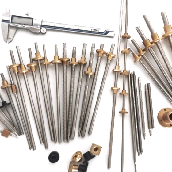 Tr5×10 Diameter 5mm Lead 10mm Trapezoidal Screw with Nut