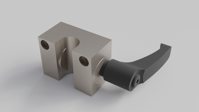 Manual linear shaft clamp