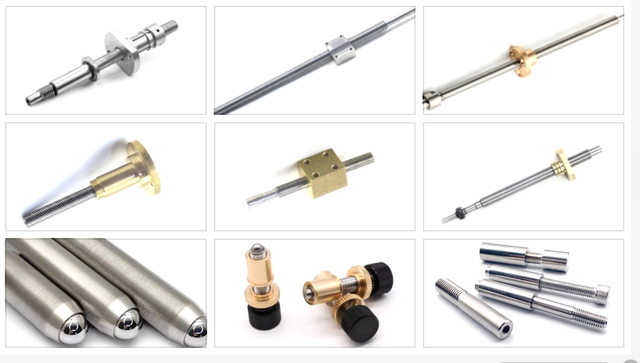 Triangular thread lead screw
