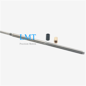 T3.5x2 Diameter 3.5mm Lead 2mm Rolled Lead Screw with Round Nut