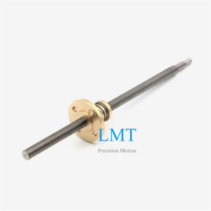 M6x1 Precision Stainless Steel Lead Screw with Anti-backlash Flange Nut