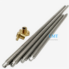 Tr12x6 Stainless Steel Lead Screw 3mm Pitch 2 Thread Starts T12 Screw with Brass Nut 