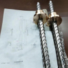 Diameter 22mm Lead 60mm Tr22x60 T22x60 SS Lead Screw with Brass Flange Nut