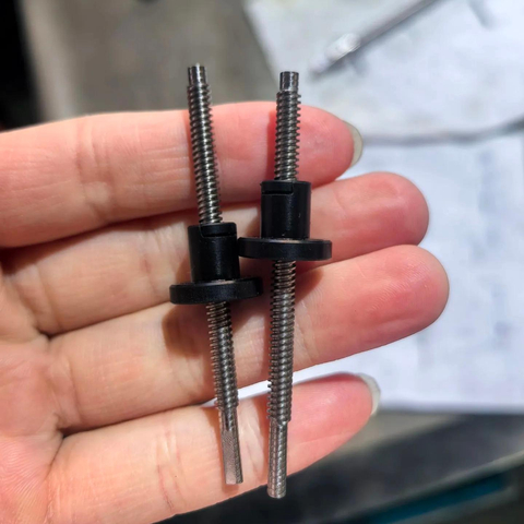 Tr4x2 Stainless Steel Lead Screw And Acetal Flange Anti-backlash Nut