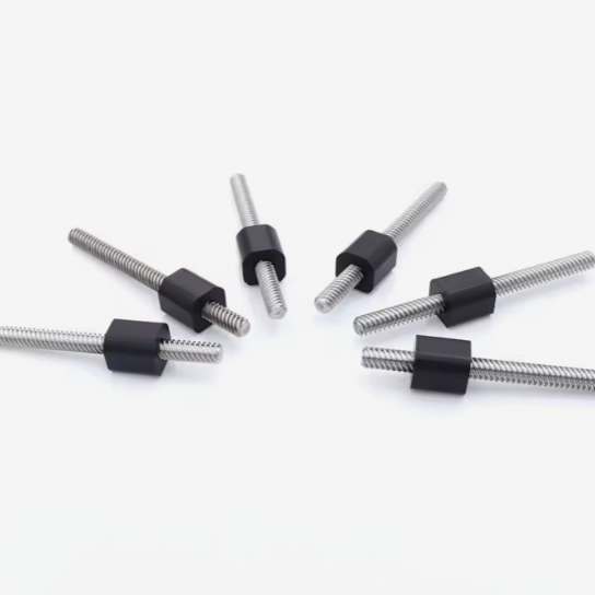 OD 8mm Lead 8mm Tr8x8 SUS304 Low Friction Lead Screw And Acetal Nut