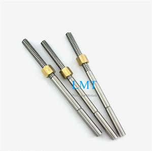 Diameter 5mm Stainless Steel Tr5x2 Miniature Lead Screw And Brass Hex Nut
