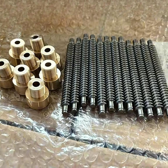 OD 16mm Lead 8mm Tr16x8 C45 Lead Screw And Bronze Threaded Mount Nut