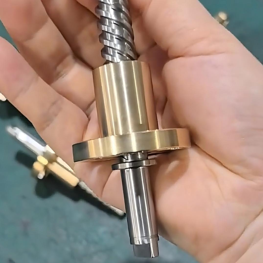 T12 Diameter 12mm Tr12x20 High Speed SUS304 Lead Screw And Bronze Flange Nut