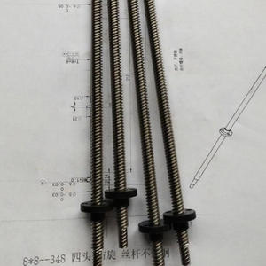 Diameter 8mm Lead 8mm Tr8x8 SUS304 Lead Screw And POM Flange Nut