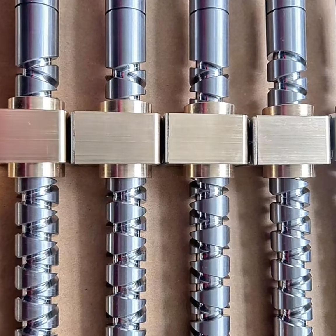 OD 10mm~150mm Automatic Reverse Screw Level Winder Screw And Copper Nut Block