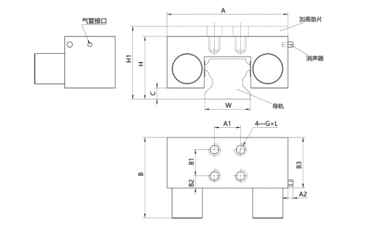 pneumatic braking dimension