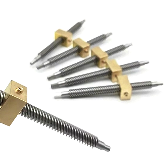 1/4''-16 Custom 6.35mm×3.175mm Acme Screw And Nut