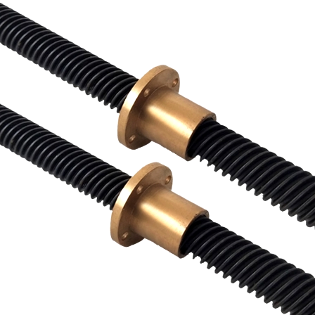 Tr12x15 Dia 12mm Lead 15mm Trapezoidal Screw And Nut